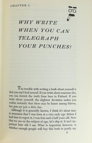 Marx, Groucho. (1890 - 1977) "Groucho And Me"  - Signed First Edition to his son, Arthur