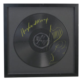 Marx, Harpo. (1888 - 1964) Signed Self-Portrait Drawing on his recording of "Stardust."