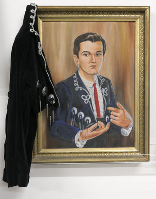 [Spanish Dance] [McMahon, Paul] [GILES] Painted Portrait of Dancer With Associated Ephemera, 1958