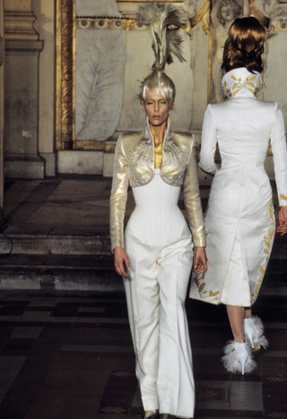 McQueen, Lee Alexander. (1969 - 2010) Original Drawing for his First Givenchy Haute Couture Collection