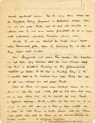 [Mendelssohn-Bartholdy, Felix. (1809–1847)] Collection of 4 Autograph Letters from the Mendelssohn Family to Edward Speyer
