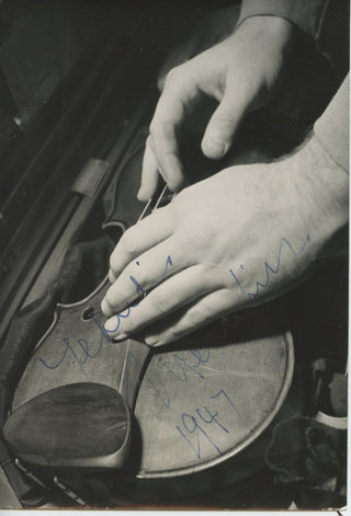 Menuhin, Yehudi. (1916–1999) Signed Photograph