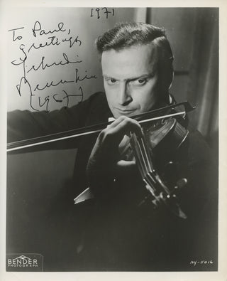 Menuhin, Yehudi. (1916–1999) Signed Photograph