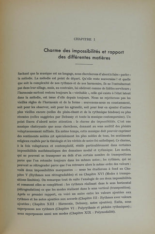 Messiaen, Olivier. (1908–1992) Technique de mon Langage Musical - 2 VOLUMES