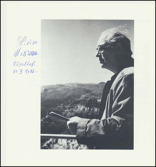 Messiaen, Olivier. (1908–1992) Signed Photograph