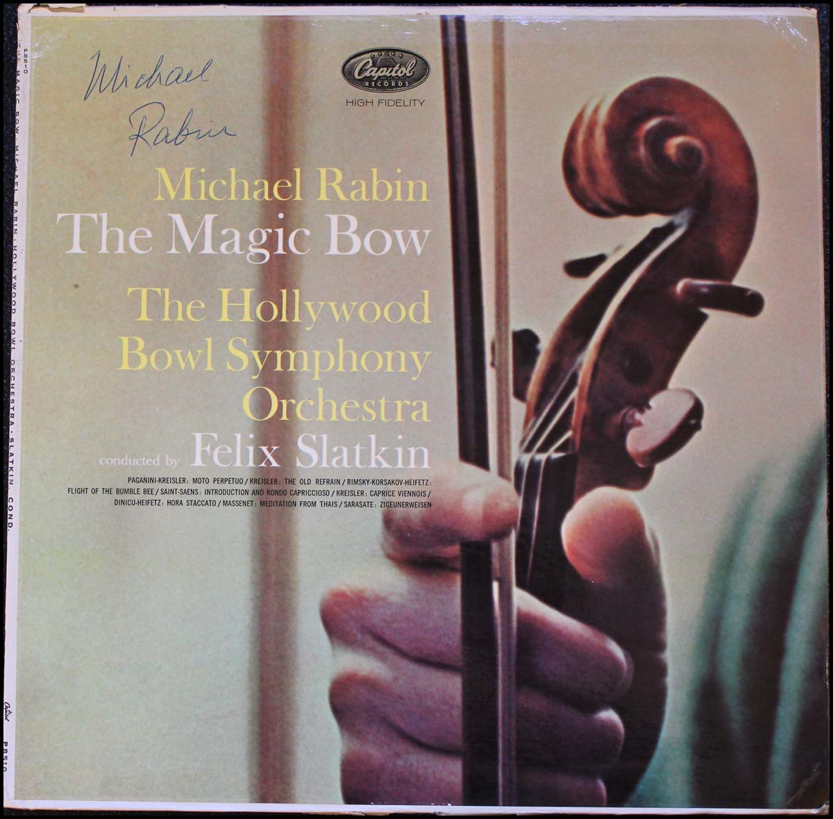 クラシック The Art Of Michael Rabin 14CD BOX Rabin, Michael. (1936–1972) The Magic Bow - Signed LP Cover