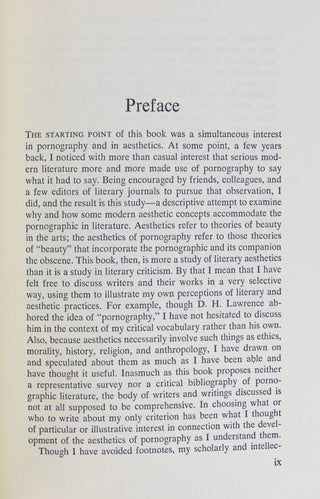 Michelson, Peter. (b.1935) [Bidart, Frank, (b.1939)] "The Aesthetics of Pornography" - THE COPY OF FRANK BIDART