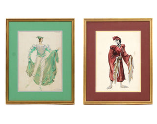 Mielziner, Jo. (1901 - 1976) Two Costume Designs for Romeo & Juliet, 1934