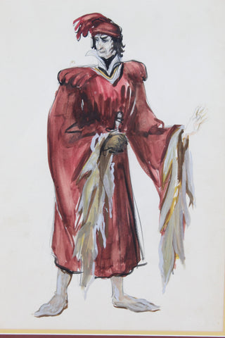 Mielziner, Jo. (1901 - 1976) Two Costume Designs for Romeo & Juliet, 1934