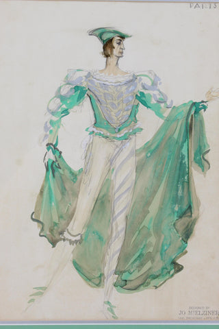 Mielziner, Jo. (1901 - 1976) Two Costume Designs for Romeo & Juliet, 1934