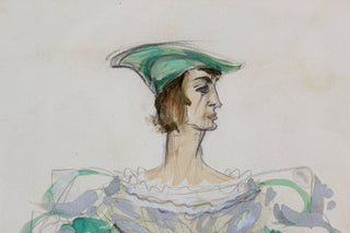 Mielziner, Jo. (1901 - 1976) Two Costume Designs for Romeo & Juliet, 1934