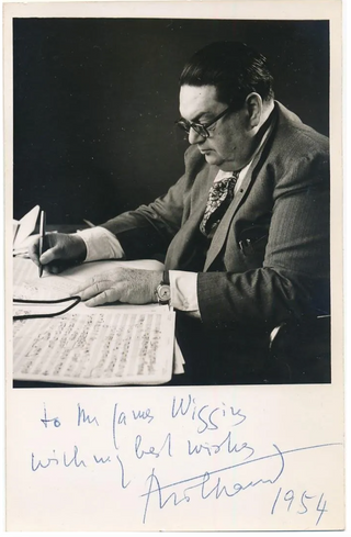 Milhaud, Darius. (1892–1974) Signed Photograph