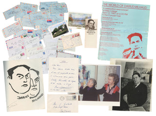 [Milhaud, Darius. (1892–1974)] Milhaud, Madeleine. (1902 -2008) Autograph Letters Archive