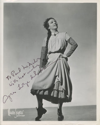 Mille, Agnes de. (1905–1993) "Rodeo" – Signed Photograph