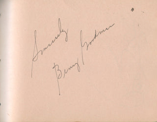 [Jazz & Film] Miller, Glenn; Ellington, Duke; Calloway, Cab; Goodman, Benny etc. 1930s Jazz & Film Autograph Album