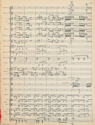 Schoenberg, Arnold. (1874-1951) [Mitropoulos, Dimitri. (1896–1960)] "Fünf Orchesterstücke Op. 16" - The Copy of Dimitri Mitropoulos