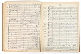 Schoenberg, Arnold. (1874-1951) [Mitropoulos, Dimitri. (1896–1960)] "Fünf Orchesterstücke Op. 16" - The Copy of Dimitri Mitropoulos
