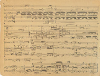 Schoenberg, Arnold. (1874-1951) [Mitropoulos, Dimitri. (1896–1960)] "Vier Lieder Op. 22" -THE COPY OF DIMITRI MITROPOULOS