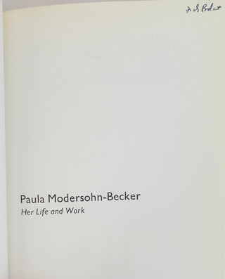 [Modersohn-Becker, Paula. (1876-1907)] Perry, Gillian.  [Bidart, Frank. (b. 1939)] "Paula Modersohn-Becker"