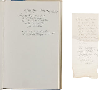 Moore, Marianne. (1887 - 1972) "O to Be a Dragon" - Signed First Edition