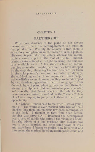 Moore, Gerald. (1899–1987) The Unashamed Accompanist - SIGNED TO MARGARET EAVES
