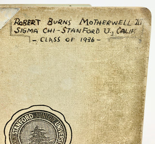 Motherwell, Robert. (1915–1991) Early Sketches in his 1936 Stanford Binder