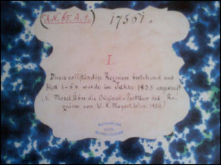 Mozart, Wolfgang Amadeus. (1756–1791) [Requiem mass, K.626] Requiem. Vollständige farbige Faksimile-Ausgabe im Originalformat der 2-teiligen Handschrift Mus. Hs. 17.561 aus dem Besitz der Österreichischen Nationalbibliothek. Herausgegeben und kommentiert