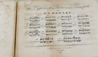 Mozart, Wolfgang Amadeus. (1756–1791) & Förster, Emanuel Aloys. (1748–1823) & Eberl Anton. (1765–1807) [Piano works] Oeuvres de Mozart. / Cahier VI. / XIV. Differentes pièces pour le Pianoforte