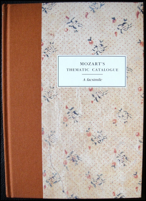 Mozart, Wolfgang Amadeus. (17561791) Mozart's Thematic Catalogue. Fac
