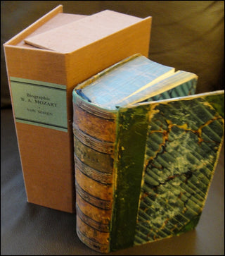 [Mozart, Wolfgang Amadeus. (1756–1791)] Nissen, Georg Nicolaus von. (1761–1826) Biographie W. A. Mozart's. Nach Originalbriefen, Sammlungen alles über ihn Geschriebenen, mit vielen neuen Beylagen, Steindrücken, Musikblättern und einem Facsimile