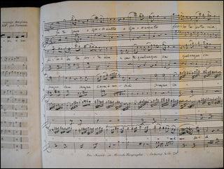 [Mozart, Wolfgang Amadeus. (1756–1791)] Nissen, Georg Nicolaus von. (1761–1826) Biographie W. A. Mozart's. Nach Originalbriefen, Sammlungen alles über ihn Geschriebenen, mit vielen neuen Beylagen, Steindrücken, Musikblättern und einem Facsimile