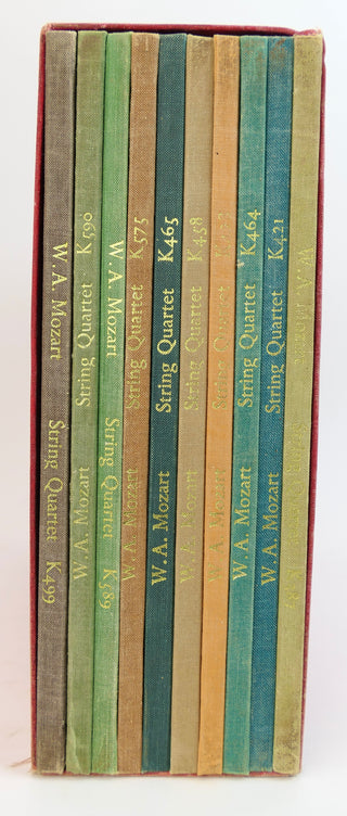 Mozart, Wolfgang Amadeus. (1756–1791) 10 String Quartets. KV387, 421, 428, 458, 464, 465, 499, 575, 589 and 590.  - FACSIMILES