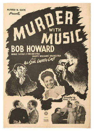 [Murder with Music] [Sissle, Noble. (1889–1975)] 1941 "Murder with Music" Movie Poster