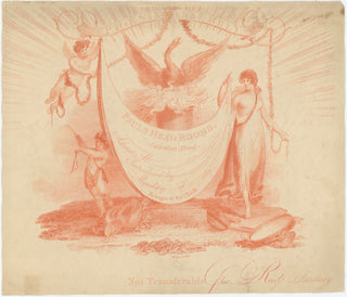 [Music Iconography] Bartolozzi, Francesco. (1727–1815) & Cipriani, Giovanni Battista. (1727–1785) [Giardini, Felice de. (1716–1796)] Important Collection of Ten Engraved Concert Tickets, including Bartolozzi's Ticket for Giardini