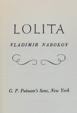 Nabokov, Vladimir. (1899-1977)  [Bidart, Frank. (b. 1939)] "Lolita"