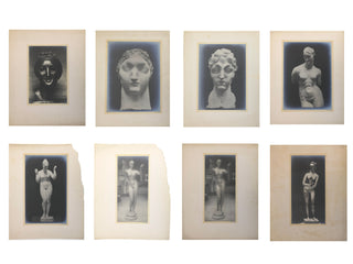 Nadelman, Elie. (1882-1946) & Druet, Eugène. (1867 - 1916) Eight Original Exhibition Photographs from First Exhibition, Galerie E. Druet, 1909