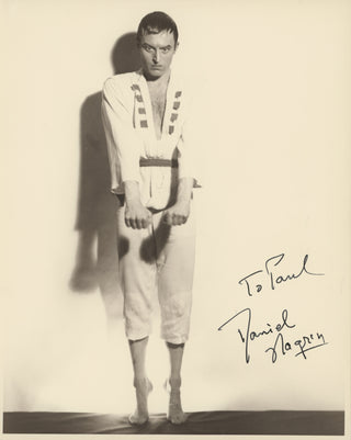 Nagrin, Daniel. (1917–2008) Signed Photograph of the Modern Dance Pioneer