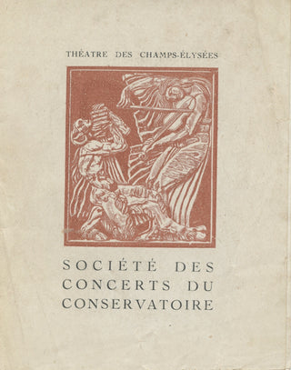 Neveu, Ginette. (1919 – 1949) Original Program performing the Beethoven Violin Concerto