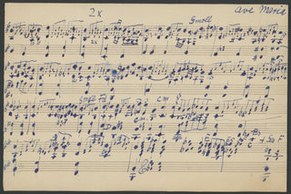 Ney, Elly. (1882-1968) Autograph Document with Autograph Musical Fragments