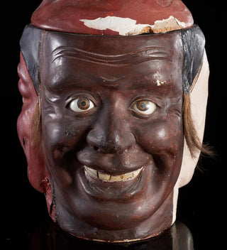 [Noh Theater] Tea Caddy with Three Noh Masks
