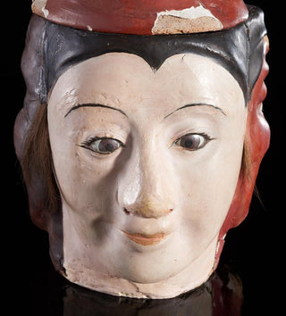 [Noh Theater] Tea Caddy with Three Noh Masks