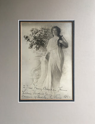 [Opera] Nordica, Lillian. (1857 - 1914) Large Signed Portrait as Isolde
