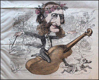 Offenbach, Jacques. (1819-1880) [Gill, Andre. (1840-1885)] La Lune, with original caricature by ANDRE GILL.