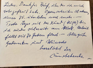 Orff, Carl. (1895–1982) Carl Orff Archive, including Letters, Photographs, Programs and Ephemera