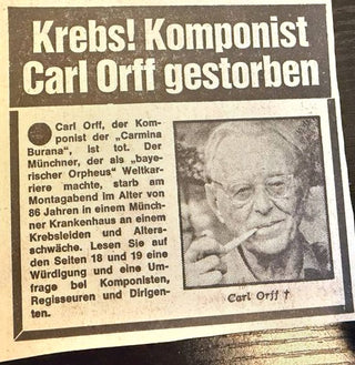 Orff, Carl. (1895–1982) Carl Orff Archive, including Letters, Photographs, Programs and Ephemera