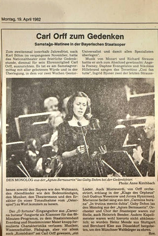 Orff, Carl. (1895–1982) Carl Orff Archive, including Letters, Photographs, Programs and Ephemera