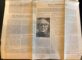 Orff, Carl. (1895–1982) Carl Orff Archive, including Letters, Photographs, Programs and Ephemera