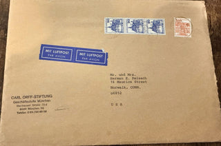 Orff, Carl. (1895–1982) Carl Orff Archive, including Letters, Photographs, Programs and Ephemera
