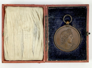 [Organ] 1910 Bronze Royal Academy of Music Organ Award Medal w/case