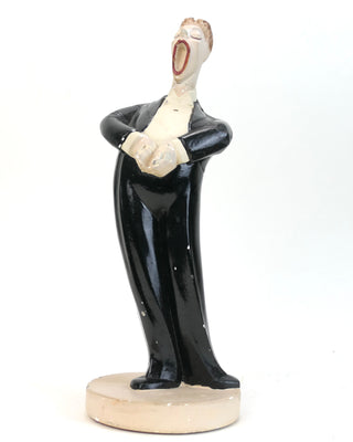 [Opera] Pair of Chalk-Ware Opera Singer Figurines, 1943